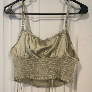 Crème Colored Silk Tank Top. Brand New never worn